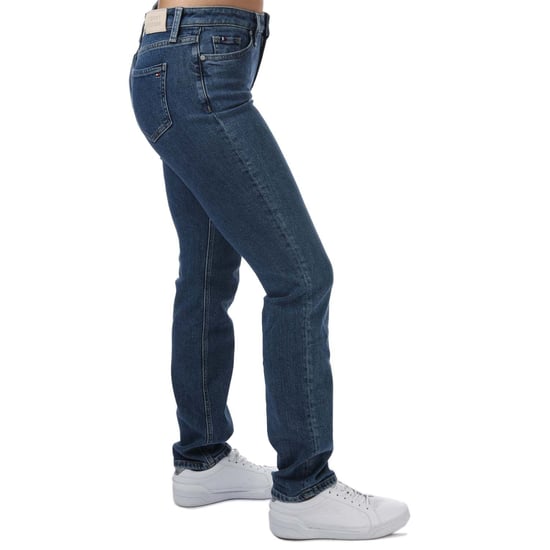 Women's Tommy Hilfiger Rome Mid Rise Straight Jeans in Denim - Image 4