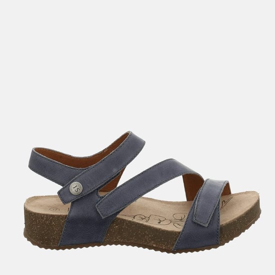 Tonga 25 Jeans - Josef Seibel Navy Blue Leather Toe Post Ladies Sandal - Image 2