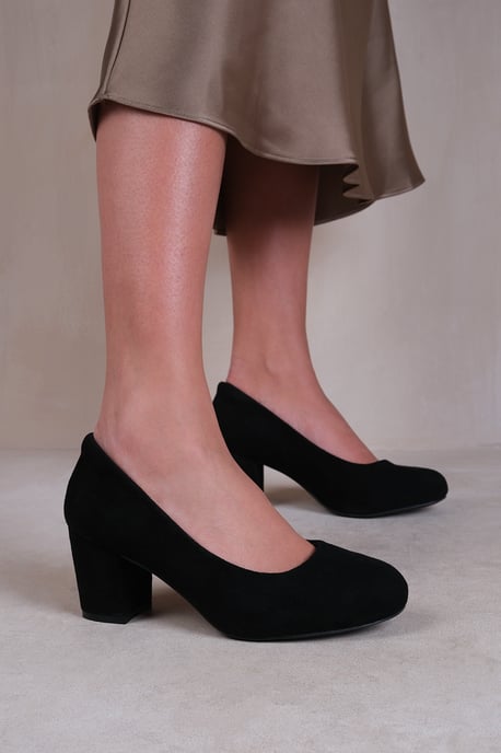Where's That From Womens 'Melrose' Mid Block Heel Court Shoes