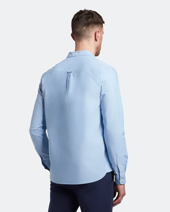 Lyle & Scott Regelmatig fit lichtgewicht Oxford -shirt in Blauw - Image 3