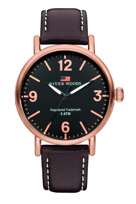 River Woods Delaware herenhorloge Bruin RW420034 - Image 1