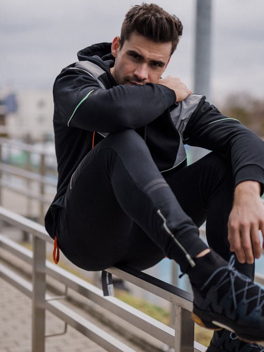 Les Hommes Sweatshirt Oversize Herr Svart - Image 3