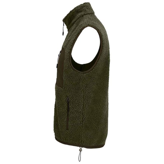 SOLS Fury Sherpa Body Warmer voor volwassenen (Leger/Donker leger) - Image 2