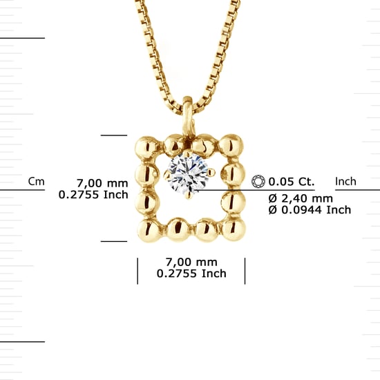 DIADEMA - Necklace with Diamonds - Yellow Gold