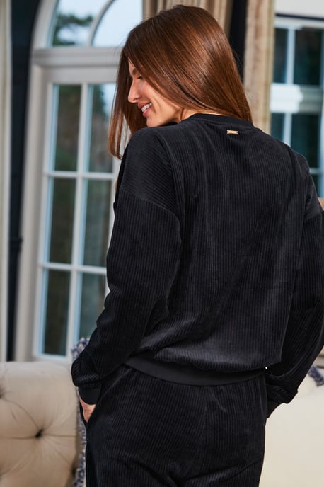 Marley Black Super Soft Rib Sweatshirt