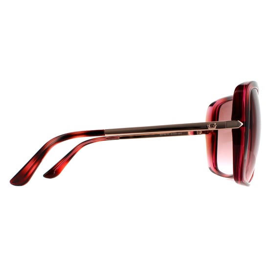 Guess Square Womens Tortoise Pink Pink Gradient Sunglasses