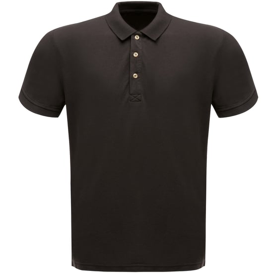 Regatta Classic Mens 65/35 Short Sleeve Polo Shirt (Black)