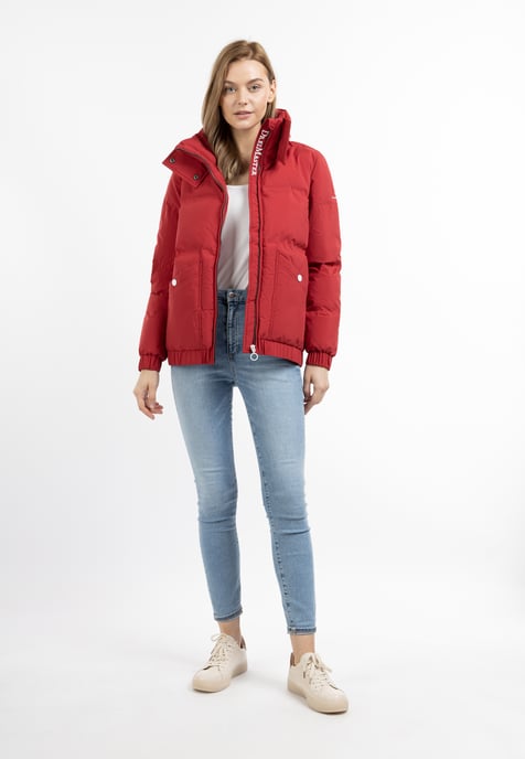 Dreimaster Winterjas met vulling Dames rood - Image 1