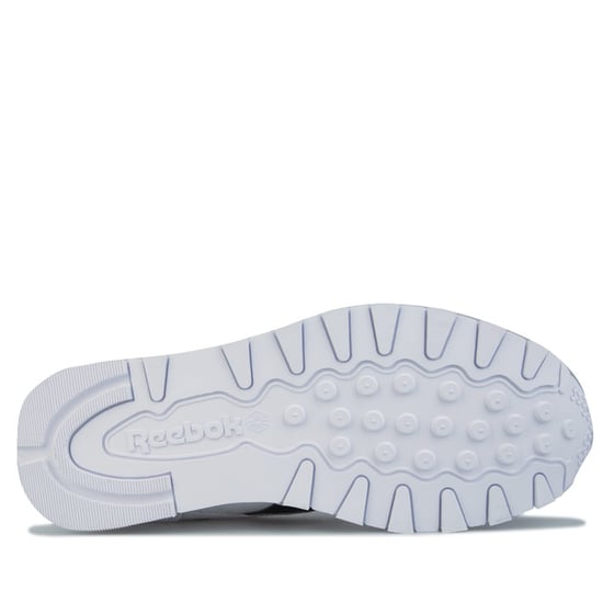 Men's Reebok Classics Classic Leather Trainers in White Navy - Image 4