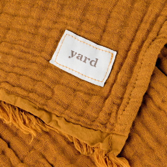 Yard Lark Crinkle Cotton Fringed Throw - Image 3