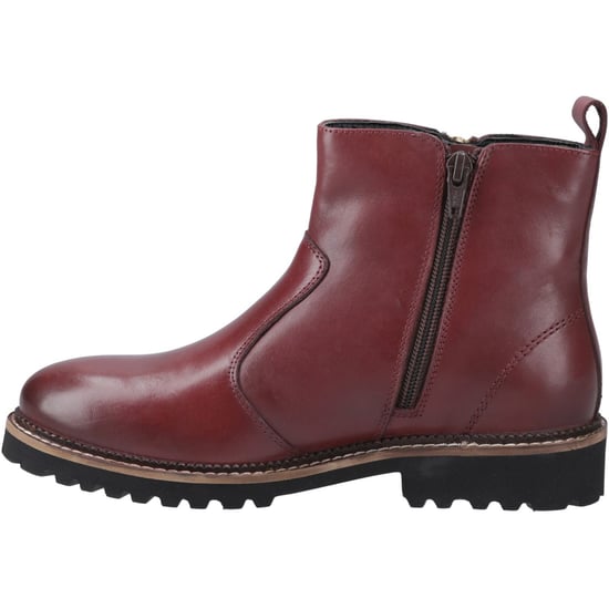 Hush Puppies Grace Suède Vrouwen Ritssluiting Laarzen Bourgondië - Image 4