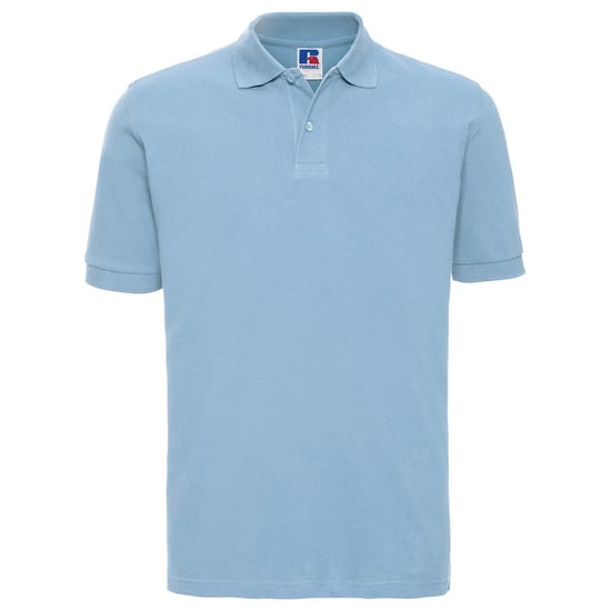 Russell Mens Classic Cotton Pique Polo Shirt (Sky Blue) - Image 1