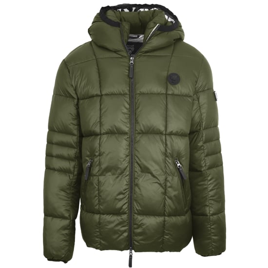 Plein Sport Small Circle Logo Quilted Green Jacket - Image 1
