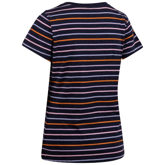 Trespass Dames/Dames Michaela Gestreept T-shirt (Marine/Multikleurig) - Image 2