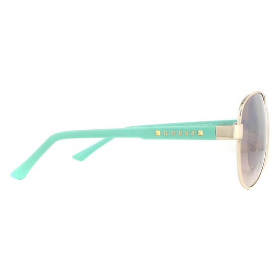 Guess Sunglasses GU7325 GLD-34F Gold Aqua Brown Gradient