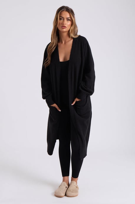 Urban Bliss Black Longline Cardigan