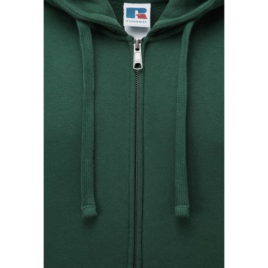 Russell Heren Authentieke Sweatshirt met volledige ritssluiting / Hoodie (Fles groen) - Image 3