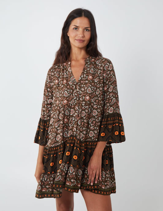 DAISIE - Paisley HiLow Hem Smock Tunic - Image 1