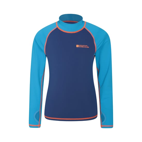 Mountain Warehouse Rash Top met lange mouwen voor kinderen/Kinderen (Blauw) - Image 1