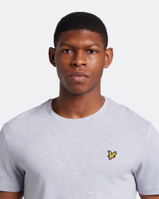 Lyle & Scott effen T-shirt in grijs - Image 4
