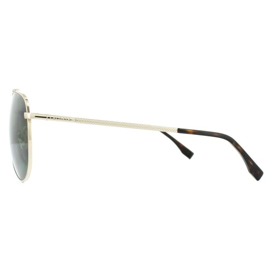 Lacoste Aviator Mens Gold Dark Green Polarized Sunglasses