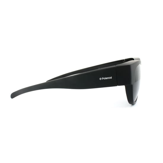 Polaroid Suncovers Oval Unisex Matte Black Grey Polarized Sunglasses