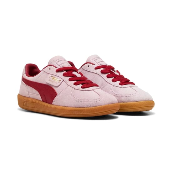 Puma Palermo Läder Rosa/Mörk Crimson Sneakers - Image 1