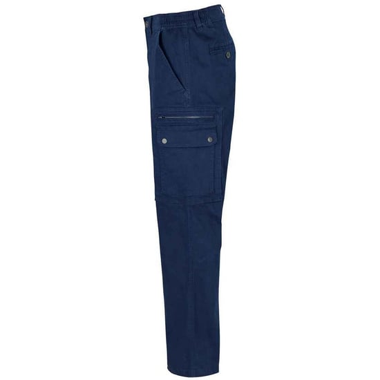 SOLS Mens Docker Stretch Cargo Trousers (Navy) - Image 2