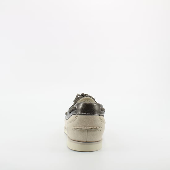 Timberland Classic Boat Shoes Off White Leather Womens Lace Up Shoes A1C2S - Image 2