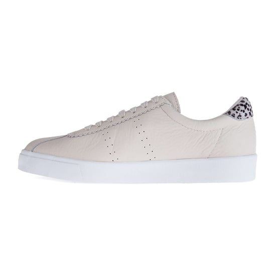 Superga Womens/Ladies 2843 Club S Dalmatian Print Tumbled Leather Trainers (Beige Gesso) - Image 3