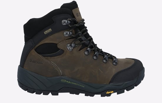 Hi-Tec Altitude Pro RGS Heren Wandelschoenen Van Donkere Chocoladebruin Leer - Image 1