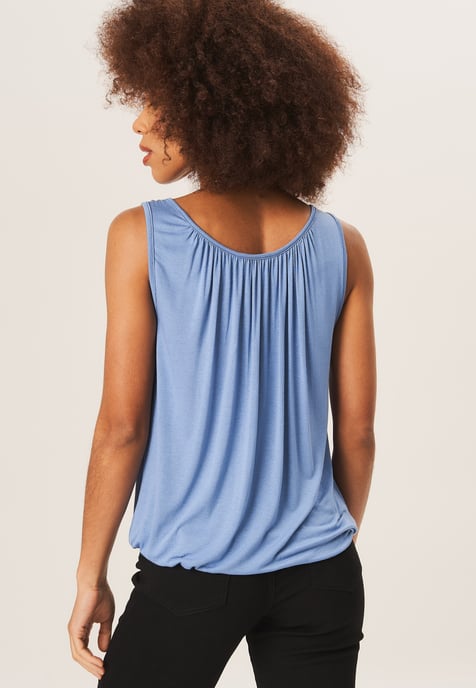 Rouse Neck Oversized Sleeveless Top - Image 3