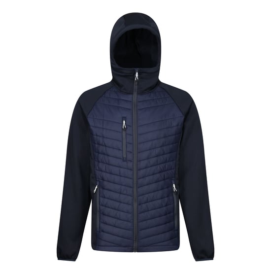 Regatta Navigate Quiltad Hybridjacka för herrar (Marin/Seal Grey) - Image 1