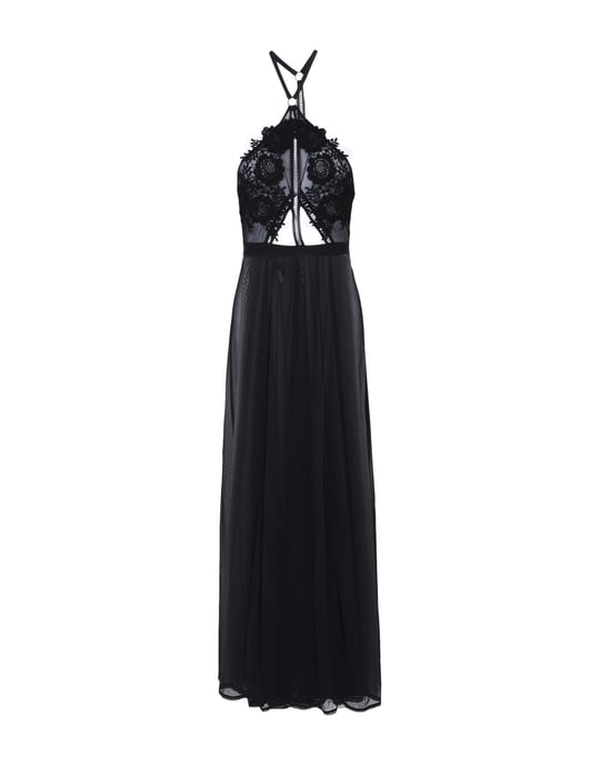 Bluebella Black Lace And Tulle Full Length Nightdress