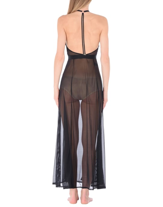 Bluebella Black Lace And Tulle Full Length Nightdress