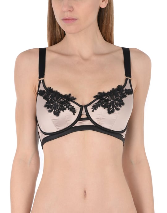 Bluebella Pale Pink Lace And Satin Underwire Bra