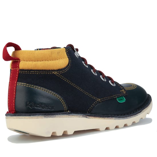 Boy's Kickers Junior Kick Hi Winterised Boots in Navy