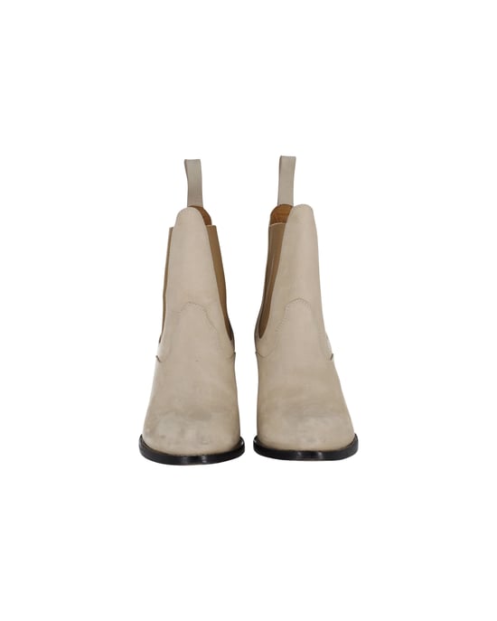 Chloé Ankelstövlar i beige mocka - Image 3