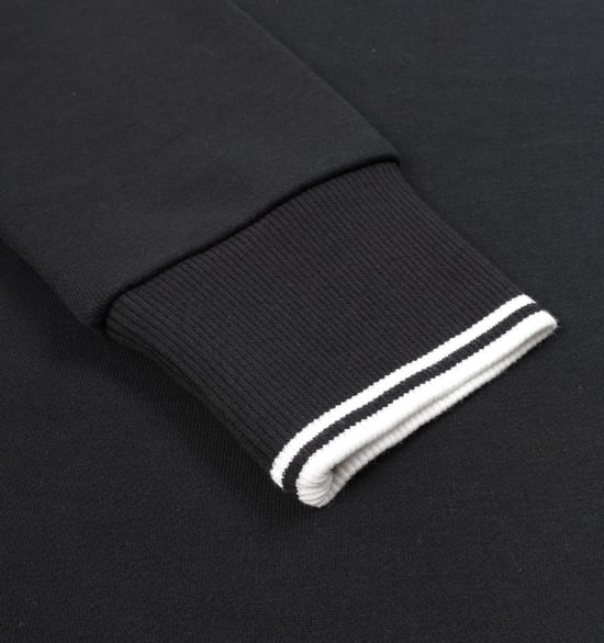 Men's Fred Perry Crew Neck Sweatshirt in Black - Image 5