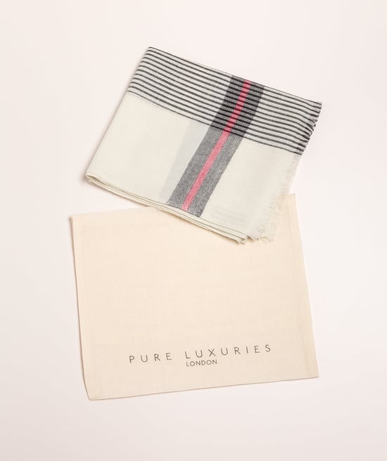 'Pixel' Cashmere & Merino Wool Pashmina