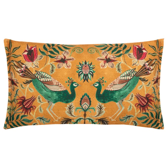 Wylder Holland Park Duo Peacock Pride Linen Look Cushion