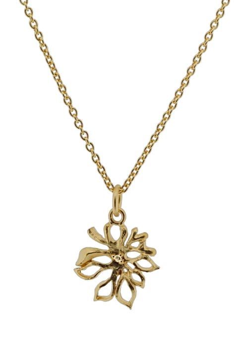 Orphelia Women's 925 Sterling Silver Chain with Pendant - Gold ZH-6027/2 - Image 2