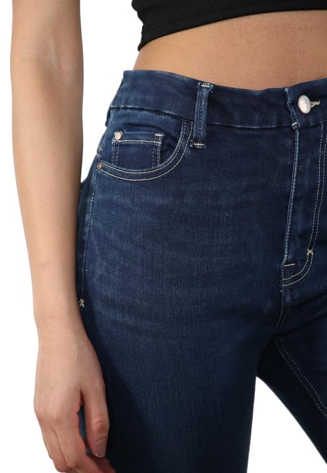 MYT Womens Magic Shaping High Waisted Denim Shorts Blue - Image 5