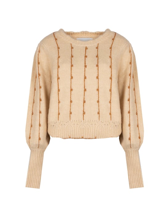 Silvian Heach Pullover Kuina Woman's Beige - Image 1