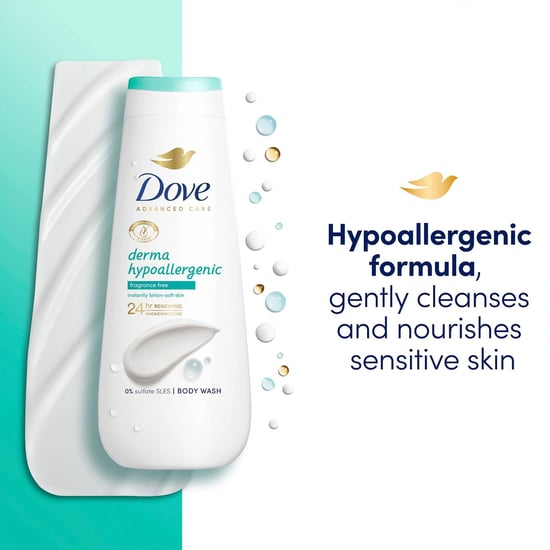 Dove Advanced Care Body Wash Hypoallergenic 24H Renewing Micro Moisture, 2x400ml
