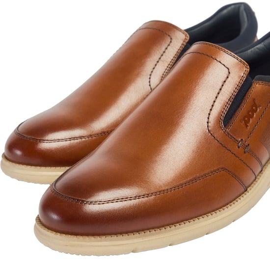 Pod Holden Leer/Textiel Heren Cognac Sportschoenen - Image 6