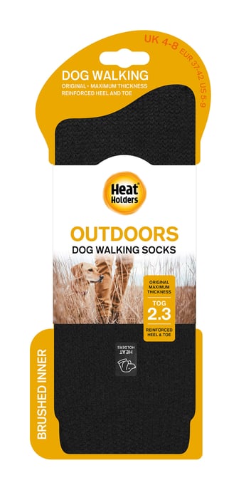 Hundpromenadsockor | Värmehållare | Roligt mönster utomhushundstrumpor för män och kvinnor - BLACK - Image 2