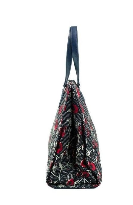 Tory Burch Women's Medium Nylon Retro Batik Print Shoulder Tote Handbag
