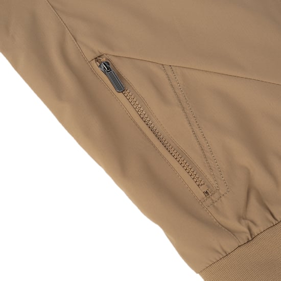 Bomberjacka för män med ståkrage, övergångsjacka för hösten, casual sportjacka Khaki - Image 6