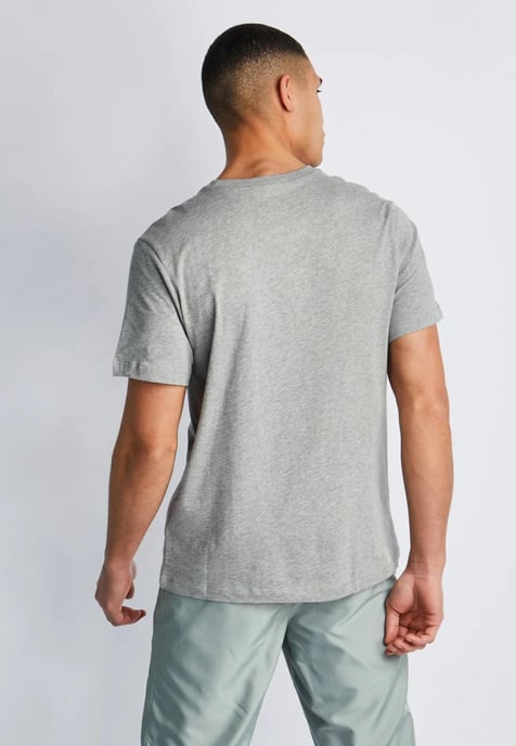 Nike Stack Logo Mens T Shirt in Grey - Image 2
